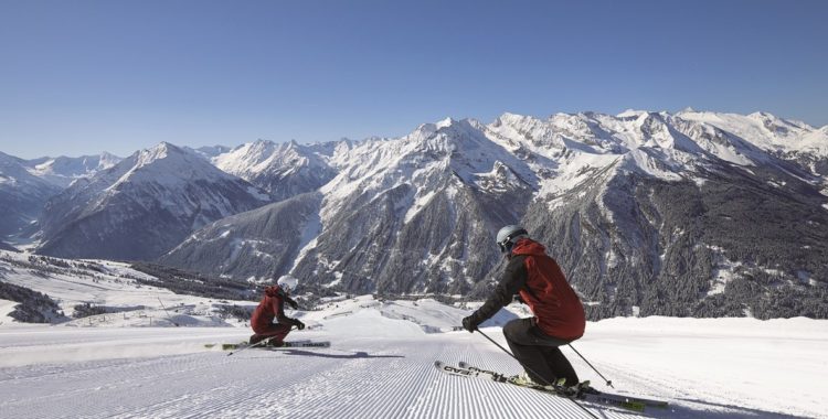 Piståkning i Penken, nära Mayerhofen i Zillertal.