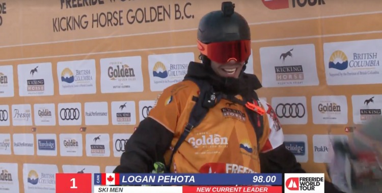 Logan Pehota vann Freeride World Tour i Kicking Horse.