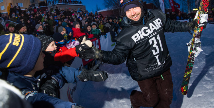 Emil Abdullin, tvåa i alpina herrklassen.