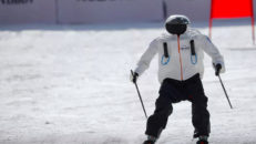 Skidåkande robotar under OS i Sydkorea