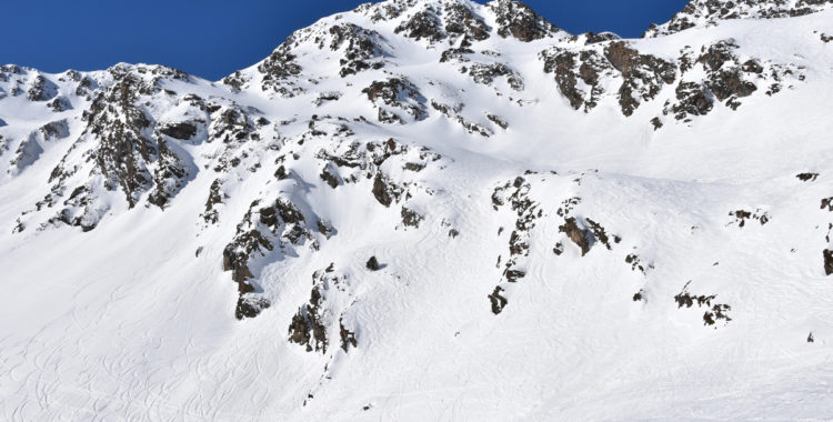 Tävlingsfacet Basser Negre i skidorten Vallnord-Arcalis Andorra, bilden är inte tagen i samband med olyckan.