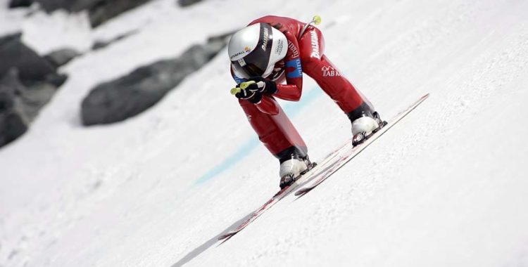 Full fart på Sanna Tidstrand i Verbier, back in 2018.