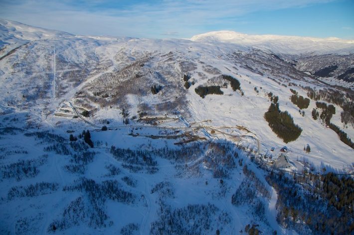 En bild över fjället i Sogndal.