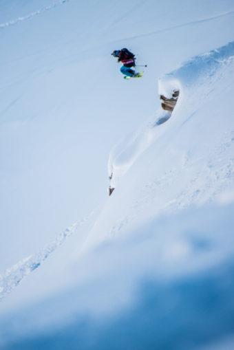 Mr. Barkered tar sig ner snabbt och stilrent i Courmayeur