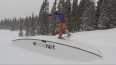 Snowskate – sidledes utan bindningar