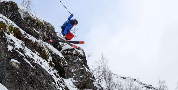 Max Palm vann första upplagan Narvik Freeride, juniorklassen.