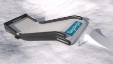 Landa mjukt i Kungsberget i vinter