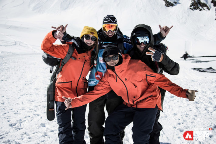 Evelina med andra tävlande i Andorra.