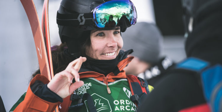 Världstoursåkaren Jackie Paaso under förra säsongens tävlingsstopp i Ordino Arcalís, Andorra.