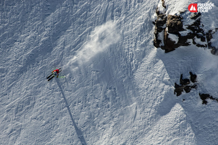 Hedvig under tävlingarna i Verbier 2019.