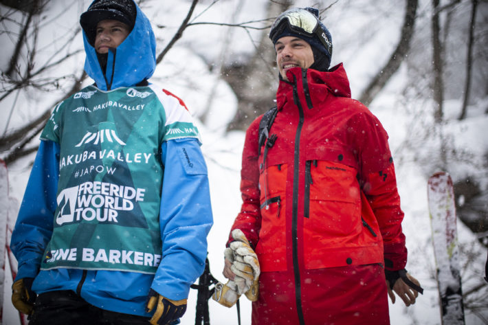 Kristofer och Reine Barkered på plats i Hakuba, Japan.