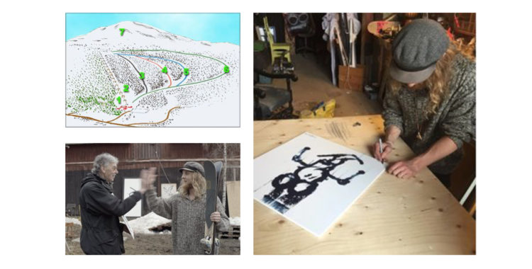 Buda hem häng och skidåkning, konstskapande med Freddie Grann i Huså, på baksidan av Åreskutan. 