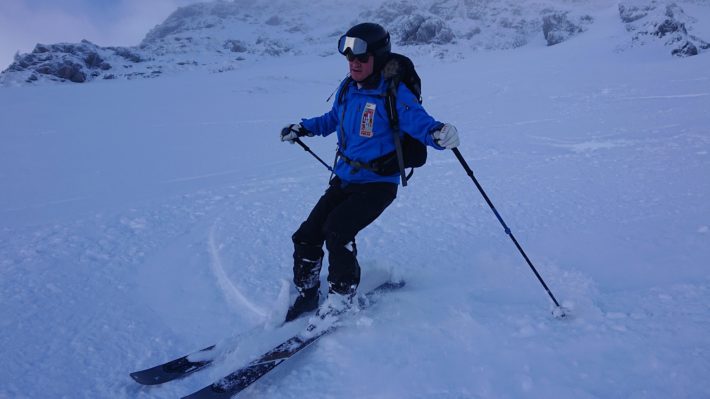Anders Scharp åker skidor i Chamonix.