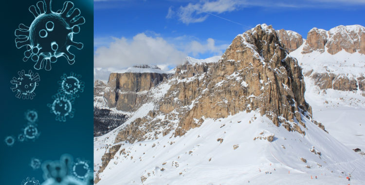 Corona-smittat svenskt efter skidresa i Italien.