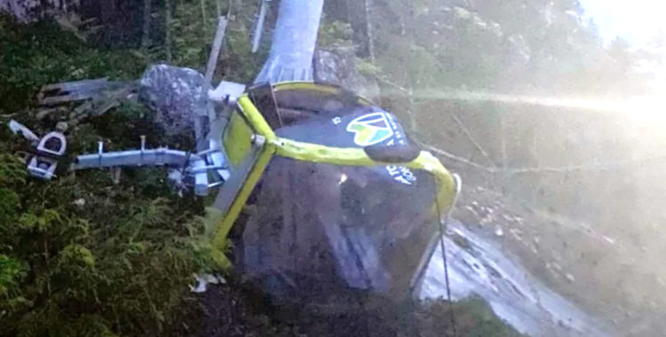 Vajern kapade för andra året i rad i Squamish, Kanada.