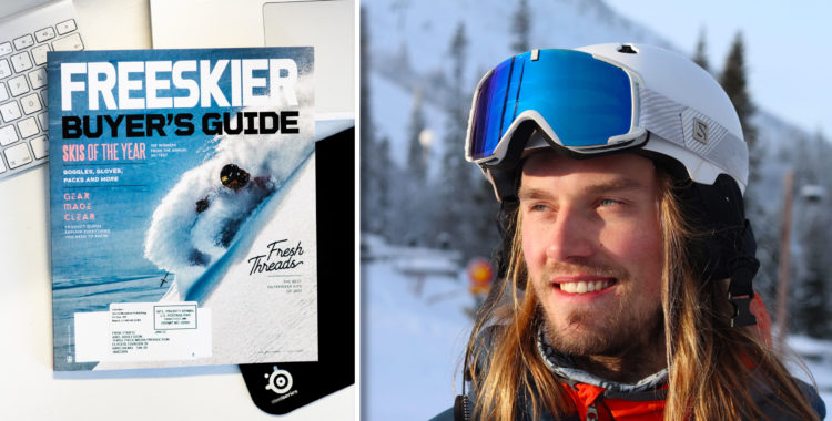 Freerides frilansare Axel Adolfsson har landat sitt fetaste skidtidningsomslag hittills i karriären för amerikanska Freeskier.