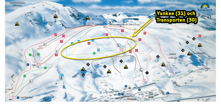 Två små nya nedfarter i Riksgräsen.