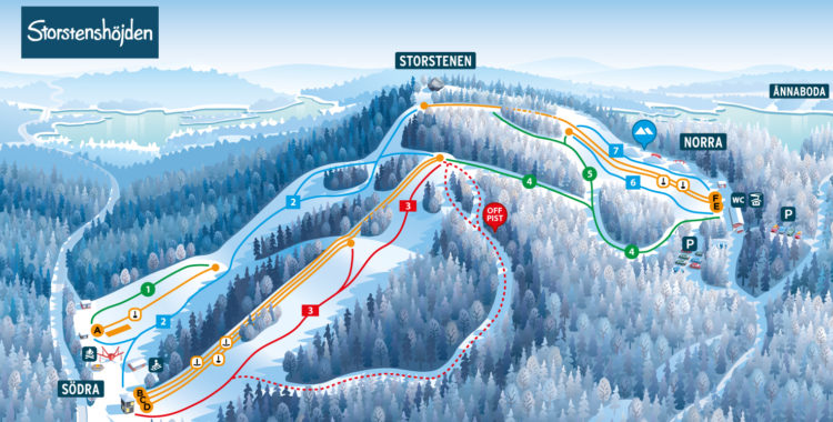 Svensk skidanläggning till salu utanför Örebro.