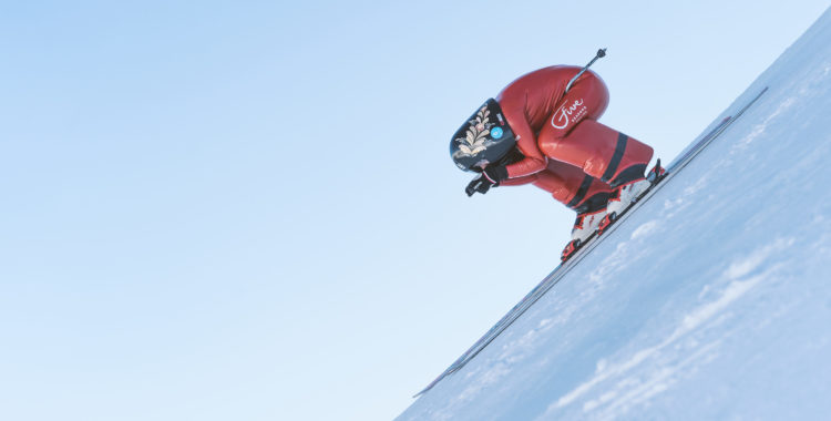 Britta Backlund har nu gjort hat trick i värlscupen Speedski. 