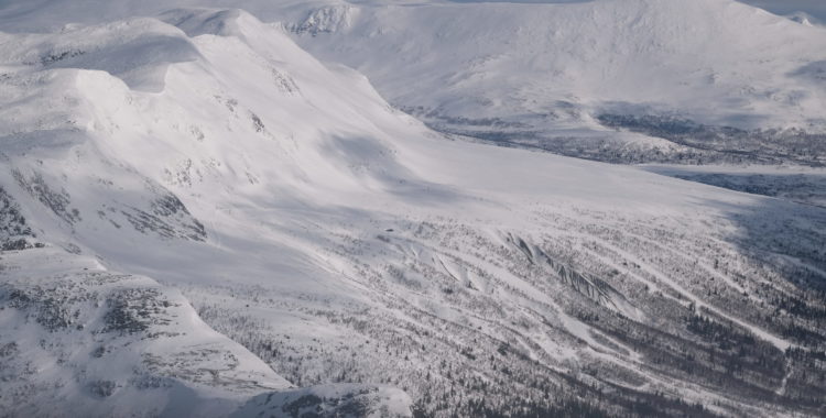 Kittelfjäll från fågelperspektiv