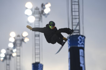 Ayumo Hirano in the pipe at X Games 2018