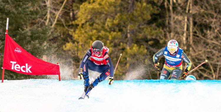 Sandra Näslund tog sin 24e världscupseger i Nakiska, Kanada, efter en märklig final.