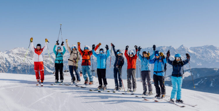 Gängskidåkning i Österrikiska Leogang.