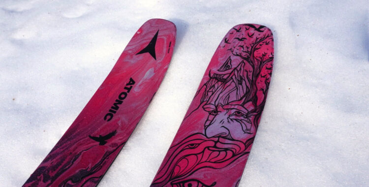 Teståk på nya Atomic Bent 110.