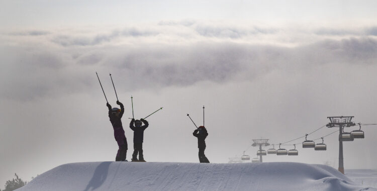 Ovan molnen i Norefjell, Norge.