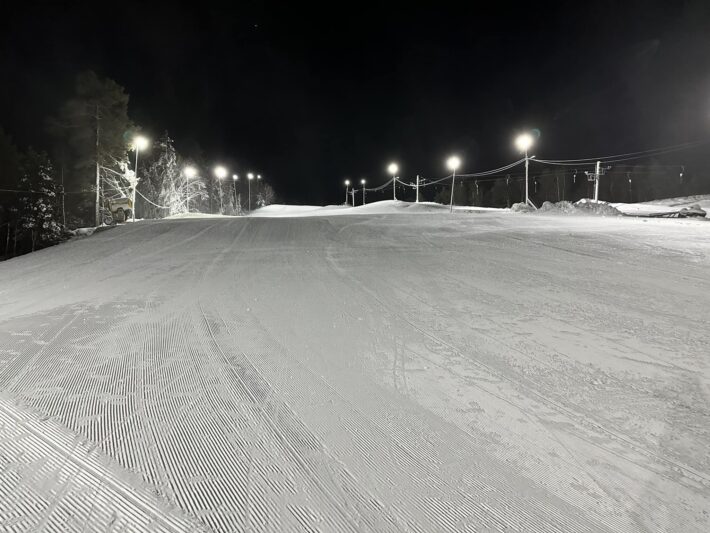 Trosabacken på kvällen.