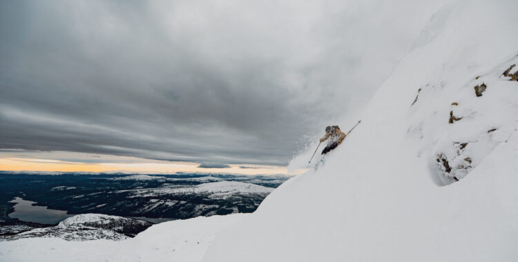 Skidåkning på Åreskutan 11 oktober.