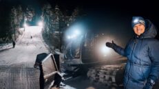 Jon Olsson bygger egen skidbacke åt sina barn