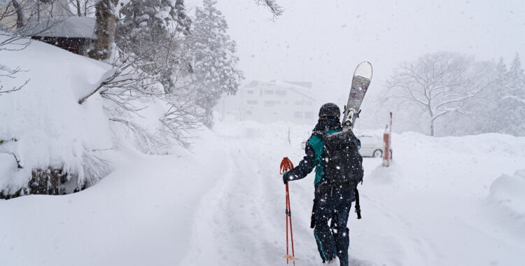 Myoko Kogen i Japan levererar snö enligt legenden.