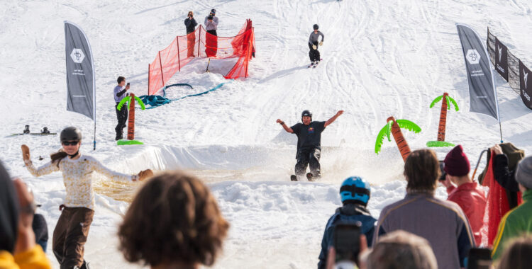 Sommarskidåkning i Tänndalen.