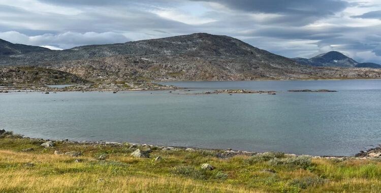 Berget där olyckan inträffade dagen efter händelsen.