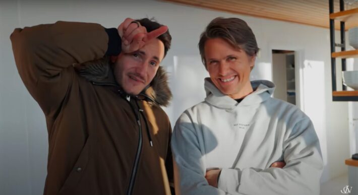 Samarbetspartners Thomas Rebaud och Jon Olsson.