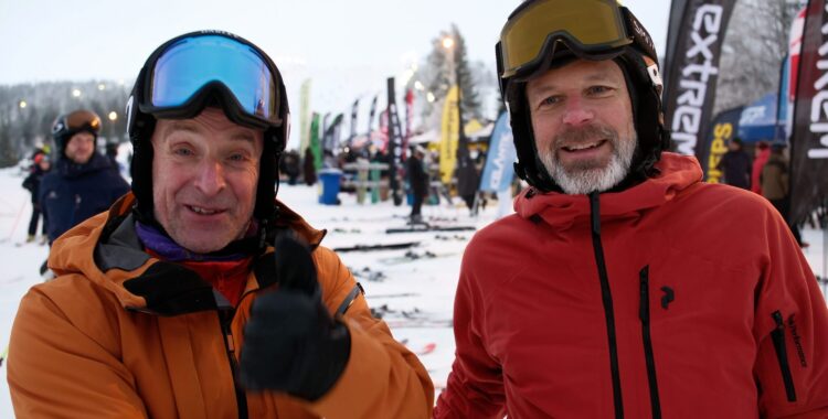 Rutinerade skidåkare.