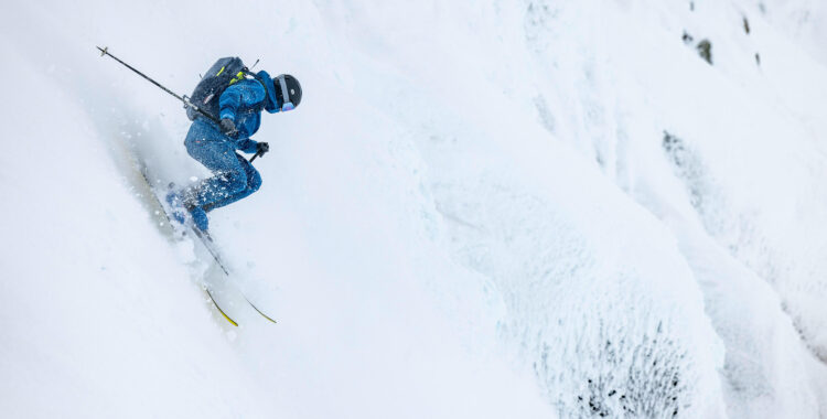 Reine Barkered åker skidor.