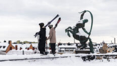 Film: offpiståkning i centrala Stockholm