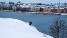Just nu: skidåkning i centrala Stockholm