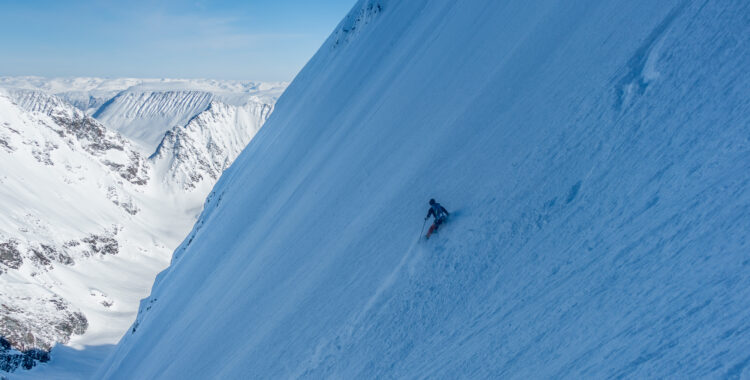 Brant åkning i Lyngen.