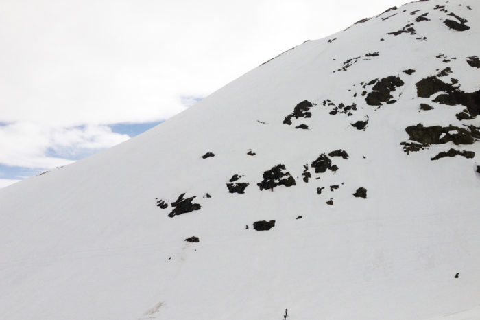 Branten på Nordals med mer snö än vanligt