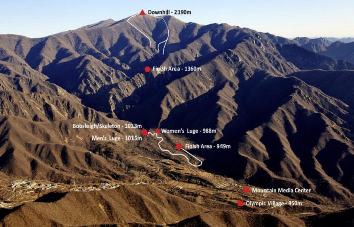 Bild av Zhangjiakou tagen i januari 2015