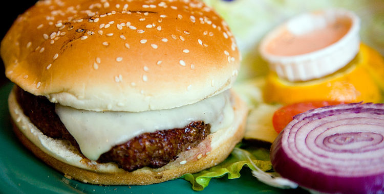 Hamburgare. Ruggigt gott men inte optimerat för skidåkning