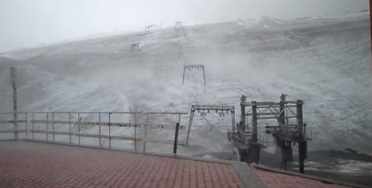 Minst sagt stormigt i Les 2 Alpes