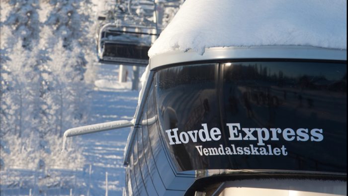 Hovde Express heter den nya liften i Vemdalen