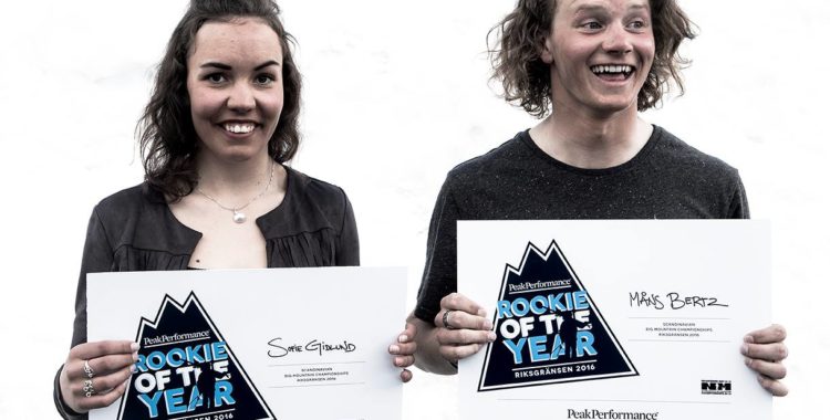 Sofie Gidlund och Måns Bertz - Peak Performance rookies of the year