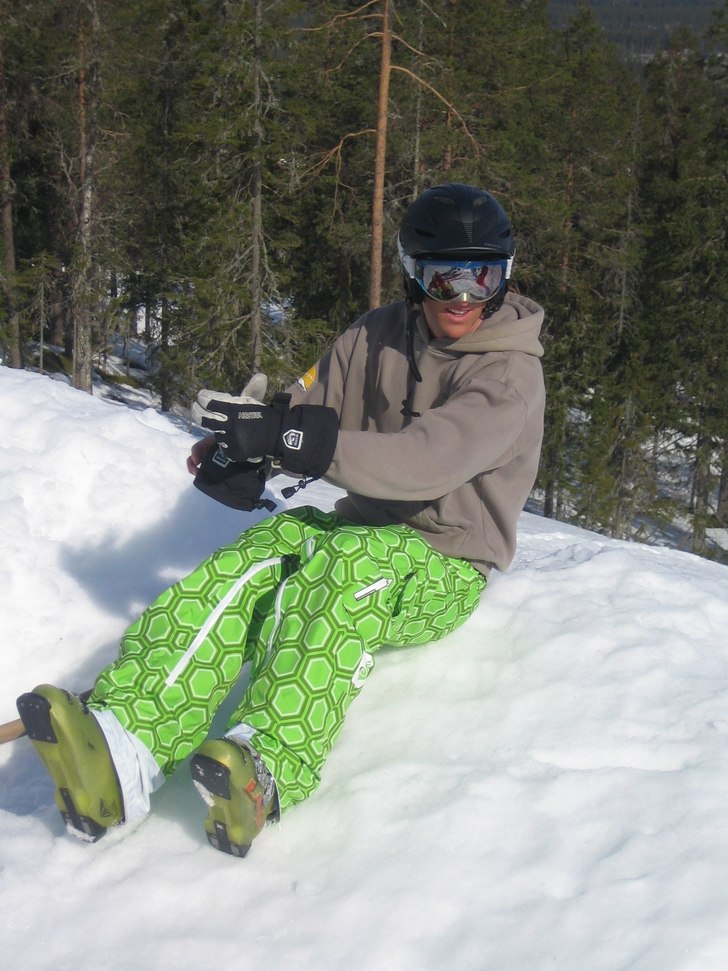 sitter i puckeln!. Foto: Linn Andersson. Åkare: jag.