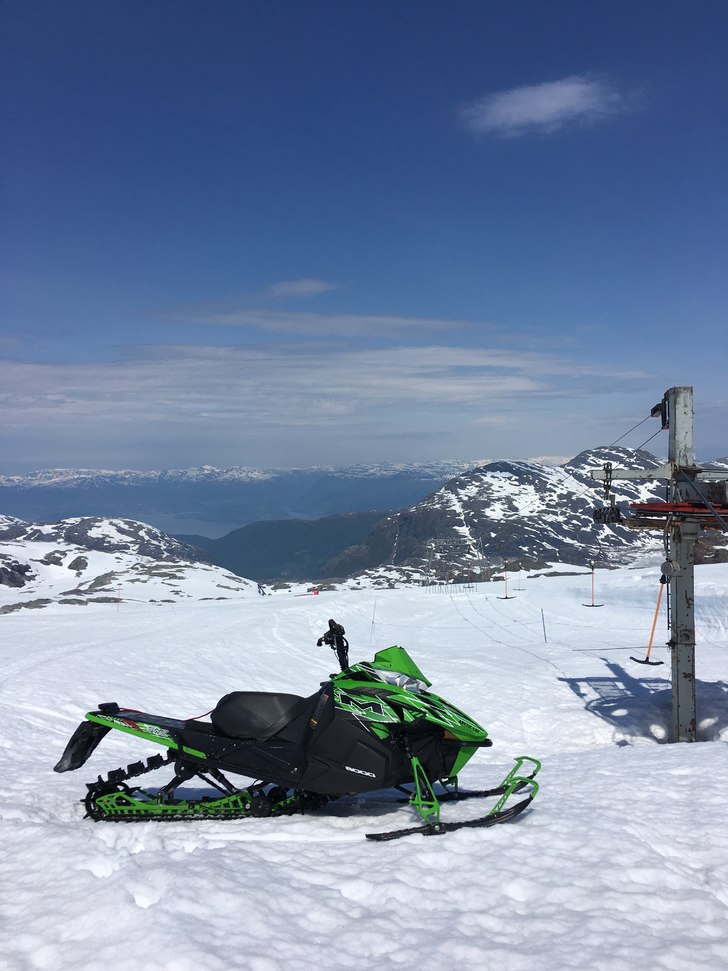 Flott vær i vente!
Flott dag på Folgefonna med l.