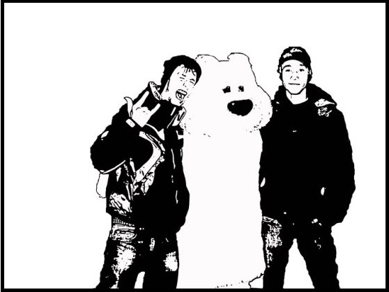 Var det bara vi som stötte på den där läskiga . Foto: No name. Åkare: ----.